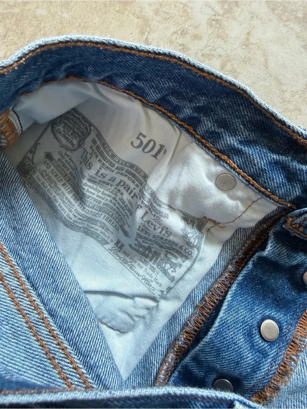501 denim Levi Women's Cutoff Shorts